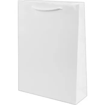 Papírová taška 170x70x250mm - Laminovaná Barva: Bílá
