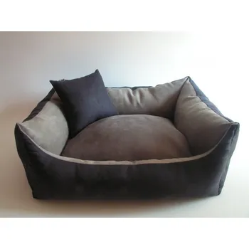 Pelíšek pro psa DELUXE Pelíšek pro psa - grafit / šedá - slonová / grafit