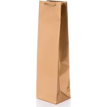 Papírová taška na víno 110x90x400mm Barva: Zlatá