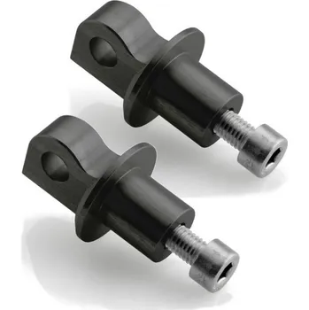 Rizoma Adaptér RIZOMA pro stupačky řidiče - YAMAHA XJ6 a XSR700, černá (2ks) Černá-Hliník