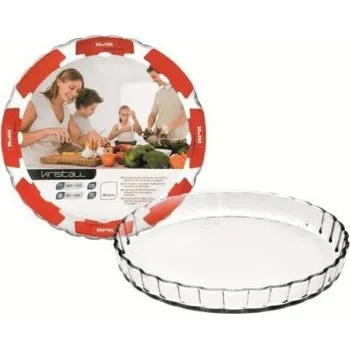 zapékací misa a miska Vlnitá skleněná mísa do trouby 28x3,5cm Ibili