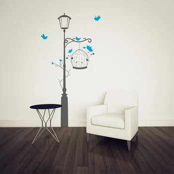 Samolepící dekorace Pod lampou - samolepka na zeď