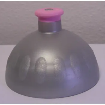 Košík na láhev Náhradní víčko komplet Zdravá lahev - stříbrno-růžové