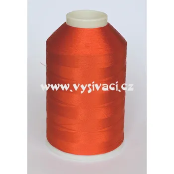 Nit vyšívací nitě oranžová ROYAL C032 návin 5000 metrů viskóza návin: 1 kón návin 5000m