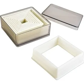 Vykrajovátko Ibili nylonová vykrajovátka čtverec set 9ks