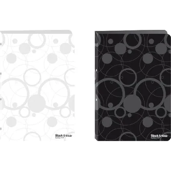 pořadač 4kroužek Black&White A4, hřbet 20mm - bílá