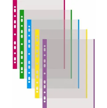 Kancelářské potřeby obal závěsný A4 U barevný okraj, 100 ks fialová