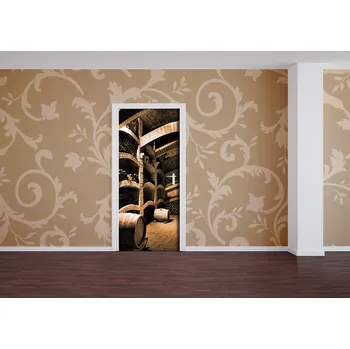 Samolepící dekorace Vinný sklípek - samolepka na dveře