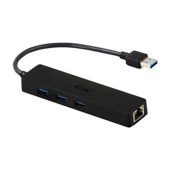 USB hub i-Tec USB3.0/LAN+HUB 3port Slim Gigabit Ethernet adaptér