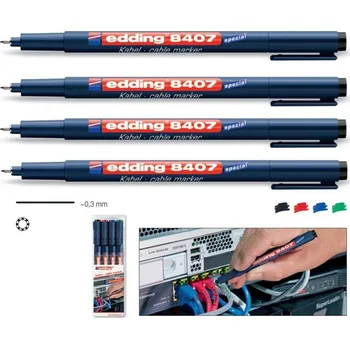 Kancelářské potřeby popisovač kabelů Edding 8407/4 sada