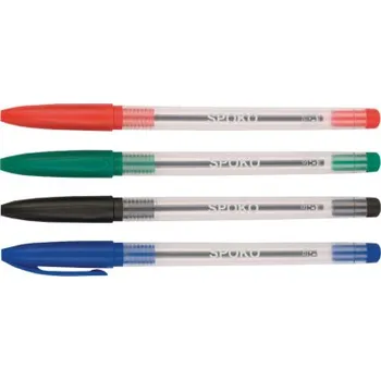 kuličkové pero Spoko115/d.rect jednorázové modrá