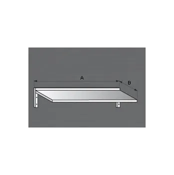 police Nerezová závěsná police jednopatrová