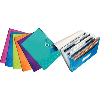 Aktovka na dokumenty aktovka s přihrádkami WOW - modrá