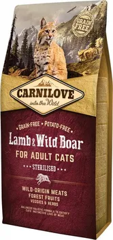 Krmivo pro kočku Carnilove Cat Adult Sterilised Lamb/Wild Boar