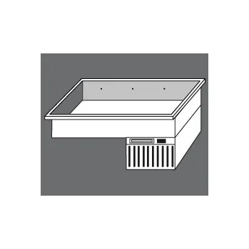 Nerezová chladící vana na gastronádoby 4x GN 1/1