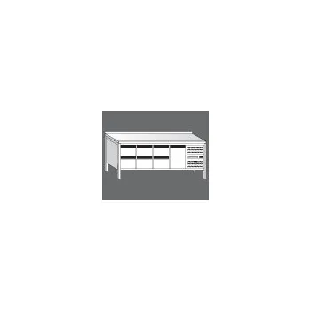 Nerezový chladící stůl na gastronádoby CHSM 7 pod minikuchyně