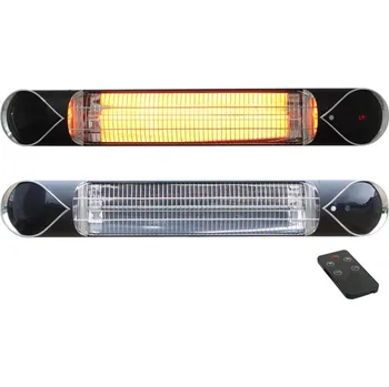 Infrazářič IQ STAR black 500 - 2000W, 230V infrazářič karbonový s DO, IQtherm (Infra-topidlo, závěsné na stěnu s dálkovým ovládáním a 4 stupni výkonu, černé provedení)