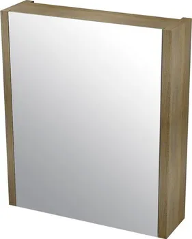Zrcadlo Sapho Larita galerka 60x70x17cm dub graphite