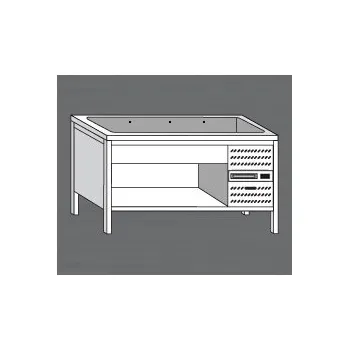 Nerezový dřez Nerezový stůl s chladící vanou na gastronádoby CHSV 4