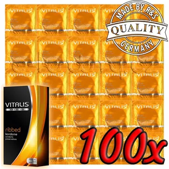 Kondom Vitalis Premium Ribbed 100ks