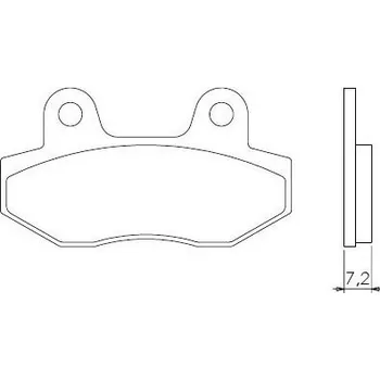 Brzdový komplet Brenta FT3069 přední organické brzdové destičky na motorku HONDA FS 125 SONIC rok 03-04