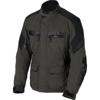 Moto bunda NERVE Blaze zelená cestovní motocyklová bunda na motorku L