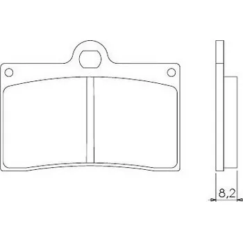 Brzdový komplet Brenta FT3030 přední organické brzdové destičky na motorku VOXAN ROADSTER 1000 rok 01-05
