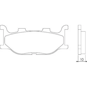 Brzdový komplet Brenta FT4019 přední sintrované brzdové destičky na motorku YAMAHA XP 500 T MAX rok 04-07