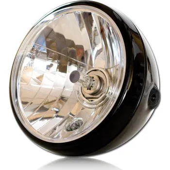 Osvětlení pro motocykl Přední hlavní reflektor, světlo na motorku NEVO Style, 178 mm (7'') Barva: černá