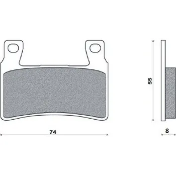 Brzdový komplet Brenta FT3112 přední organické brzdové destičky na motorku HONDA VTR 1000 SP-1 rok 00-01