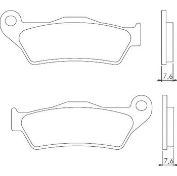Brzdový komplet Brenta FT4027 přední sintrované brzdové destičky na motorku YAMAHA XTZ 660 TENERE rok 08-10
