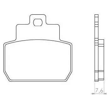 Brzdový komplet Brenta FT3079 zadní organické brzdové destičky na motorku PIAGGIO BEVERLY 500 CRUISER rok 07-09