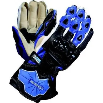 Moto rukavice SQ CG1 modré sportovní rukavice z klokaní kůže na motorku S