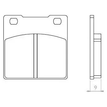 Brzdový komplet Brenta FT3053 přední organické brzdové destičky na motorku YAMAHA FZ 600 rok 86-88