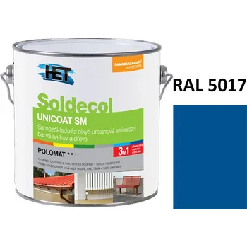 univerzální barva Soldecol UNICOAT SM 2,5 L RAL 5017
