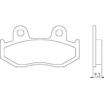 Brzdový komplet Brenta FT4034 přední sintrované brzdové destičky na motorku HONDA DYLAN 125 rok 01-07