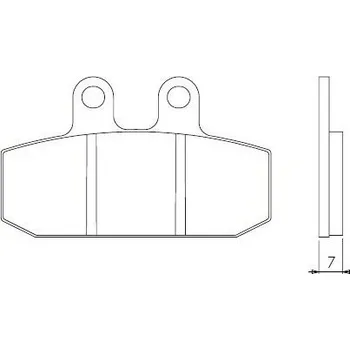 Brzdový komplet Brenta FT3026 přední organické brzdové destičky na motorku MOTORHISPANIA RX 50 RACING rok 00-05