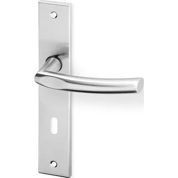 Dveřní kování Dveřní kování ILSA HR ECO nerez (Dveřní kování ILSA HR ECO nerez se štítem s roztečí 72 nebo 90 mm, vhodná pro interiér, pro dozický (obyčejný), cylindrický (fab) zámek, nebo s uzamykací páčkou na WC.)