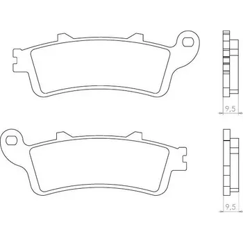 Brzdový komplet Brenta FT3023 přední organické brzdové destičky na motorku HONDA FES 150 PANTHEON rok 98-03