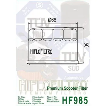 Olejový filtr Olejový filtr Hiflo HF985 na motorku KYMCO XCITING 500 I R rok 11-13