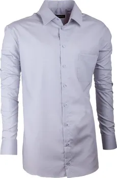 Pánská košile Assante prodloužená regular fit 20104 světle šedá