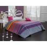 Přehoz Elle Fialový - 220x240 + 2x 40x40 cm