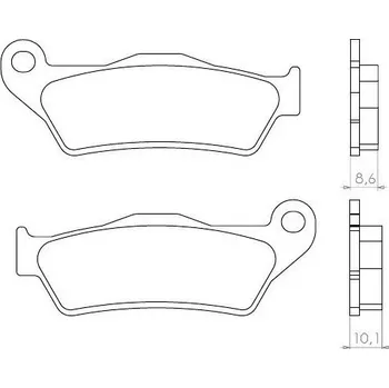 Brzdový komplet Brenta FT3084 zadní organické brzdové destičky na motorku BMW R 1200 C CLASSIC rok 97-04