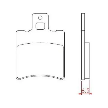 Brzdový komplet Brenta FT3011 přední organické brzdové destičky na motorku MBK FORTE 50 rok 95-98