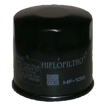 Olejový filtr Olejový filtr Hiflo HF138/C/RC pro motorku SUZUKI GSX 1250 FA rok 10-16 Barva: černá