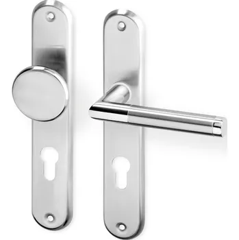 Dveřní kování Dveřní kování LUKA OV ECO nerez kl.+koule (Dveřní kování LUKA OV ECO nerez se štítem s roztečí 72 nebo 90 mm, vhodná pro interiér.)