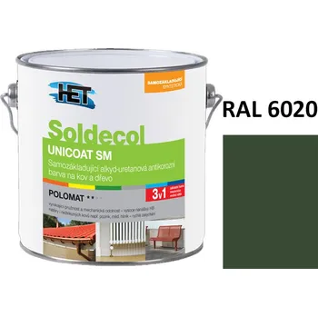 univerzální barva Soldecol UNICOAT SM 2,5 L RAL 6020