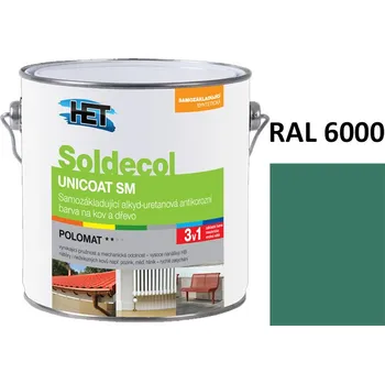 univerzální barva Soldecol UNICOAT SM 2,5 L RAL 6000