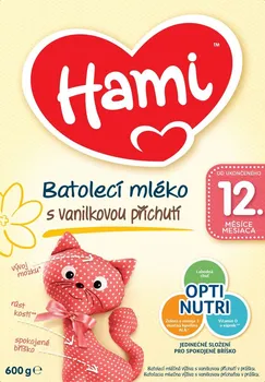 kojenecká výživa Nutricia Hami 12+ vanilka