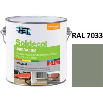 univerzální barva Soldecol UNICOAT SM 2,5 L RAL 7033